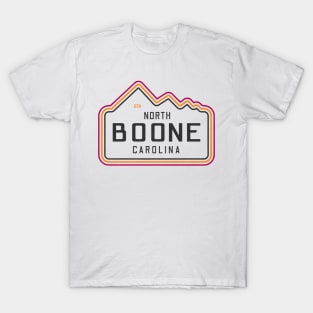 Visiting NC Mountain Cities Boone, NC Neon Range T-Shirt